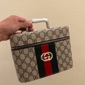 Gucci Beige GG Makeup Bag